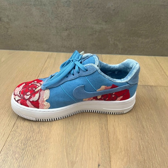 Nike Air Force 1 upstep low denim rose sky - size 9W US - Picture 5 of 8